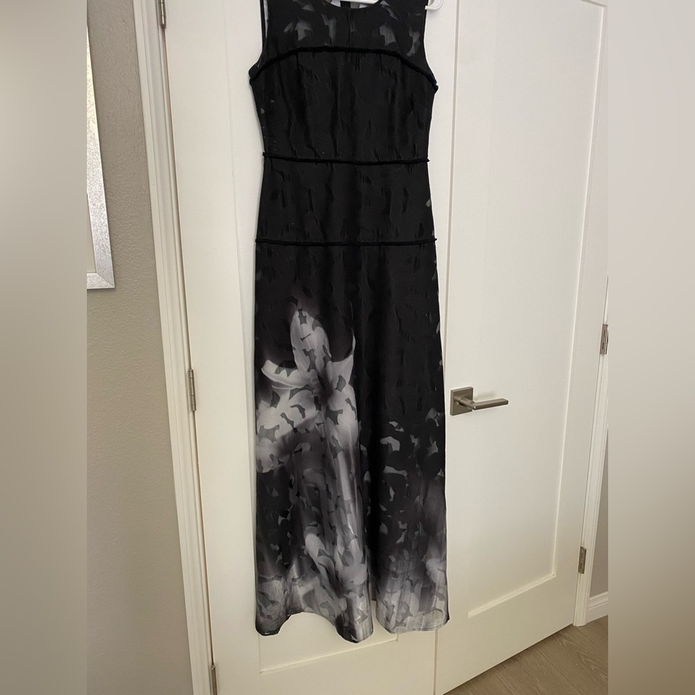 Eli’s Tahari Black Flower Dress
